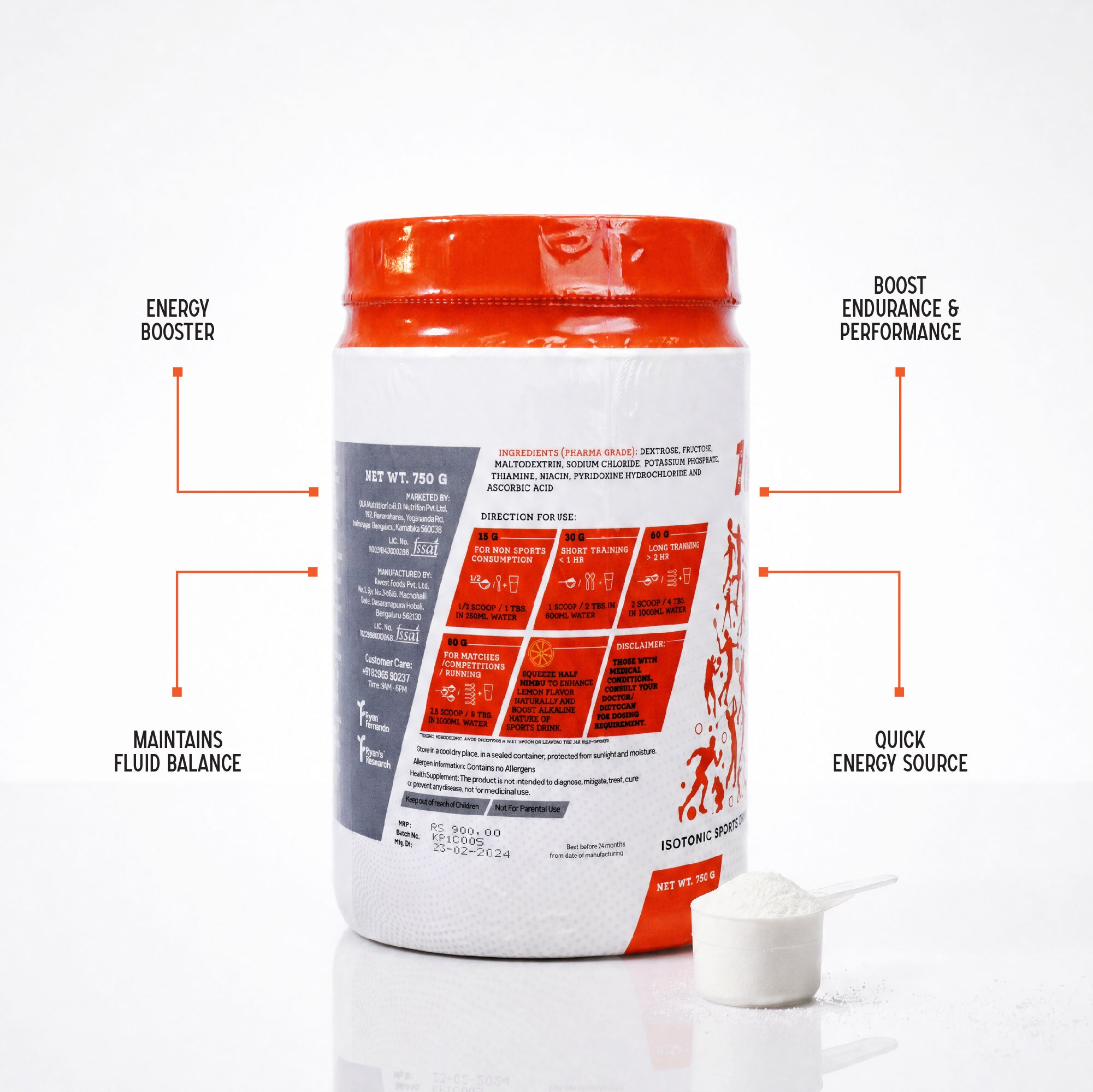 1CHAZE Isotonic Sports Drink 750gm