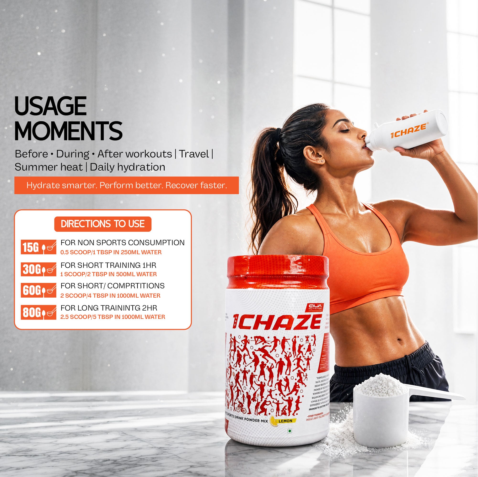 1CHAZE Isotonic Sports Drink 750gm