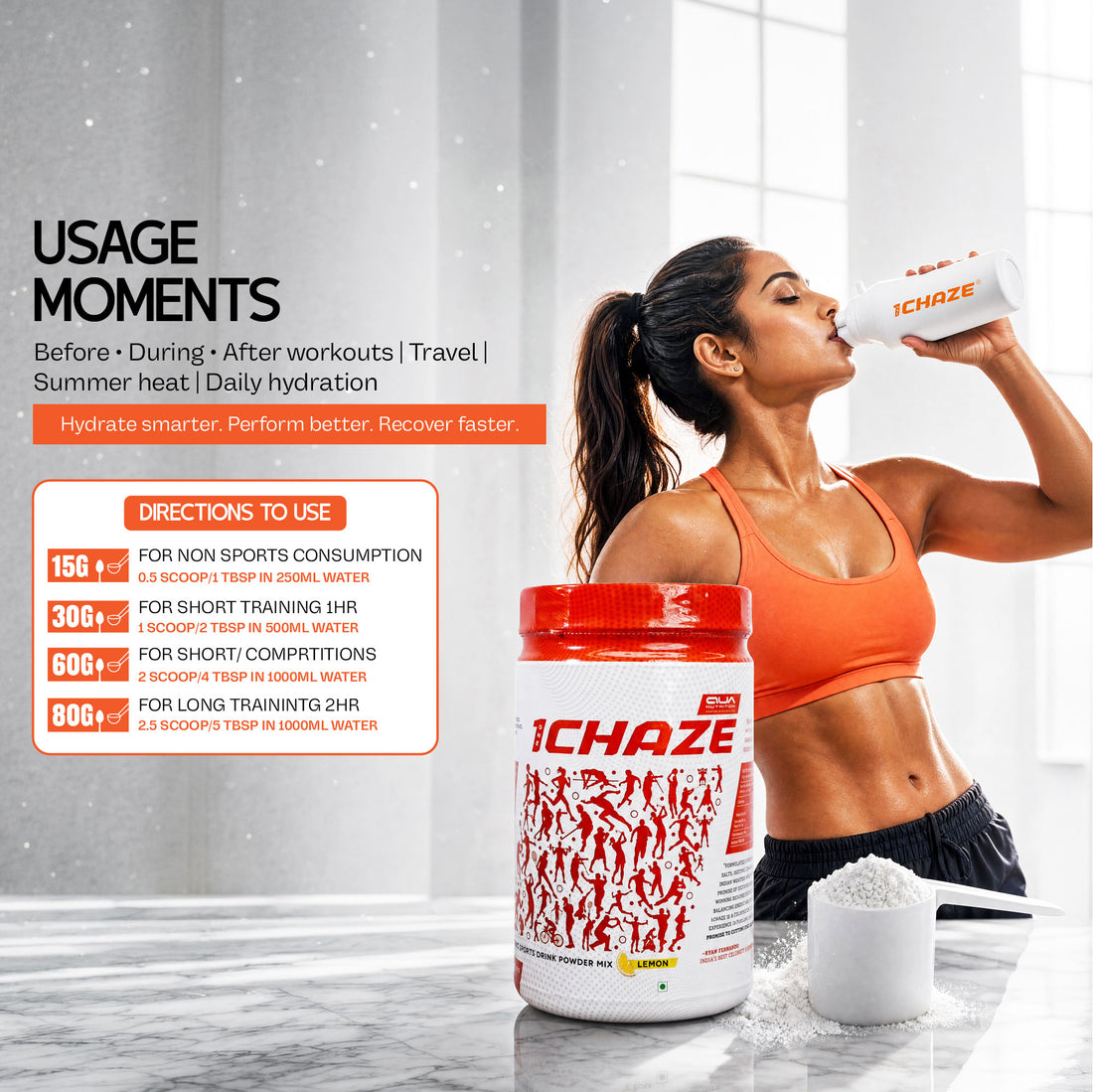 1CHAZE Isotonic Sports Drink 750gm