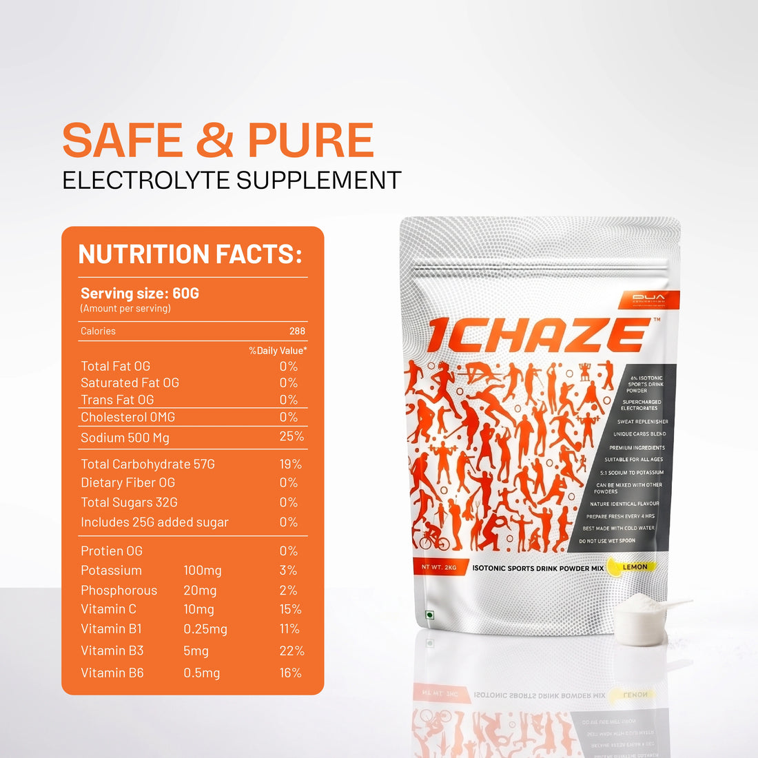 1CHAZE Isotonic Sports Drink 2kgs