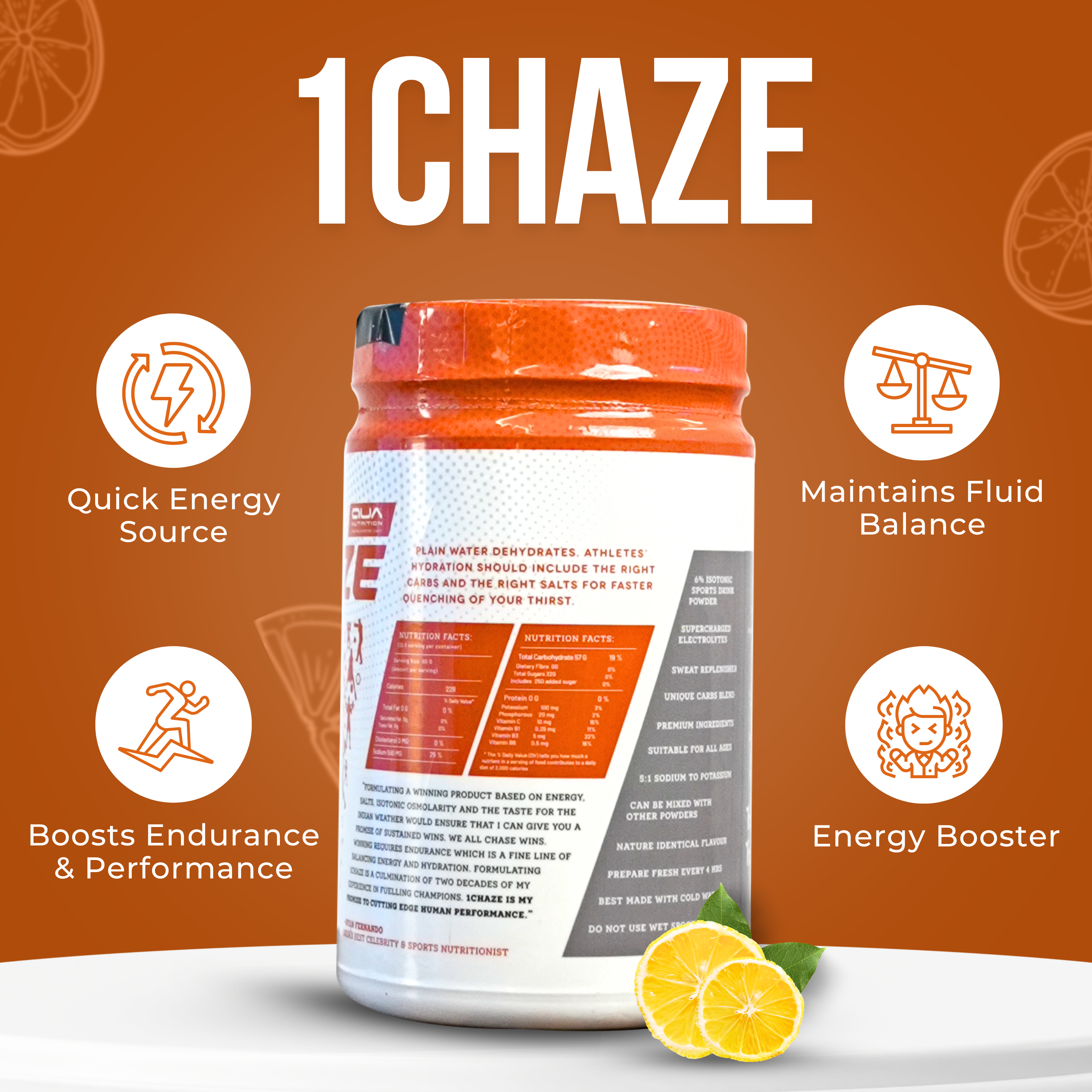 1CHAZE Isotonic Sports Drink 750gm