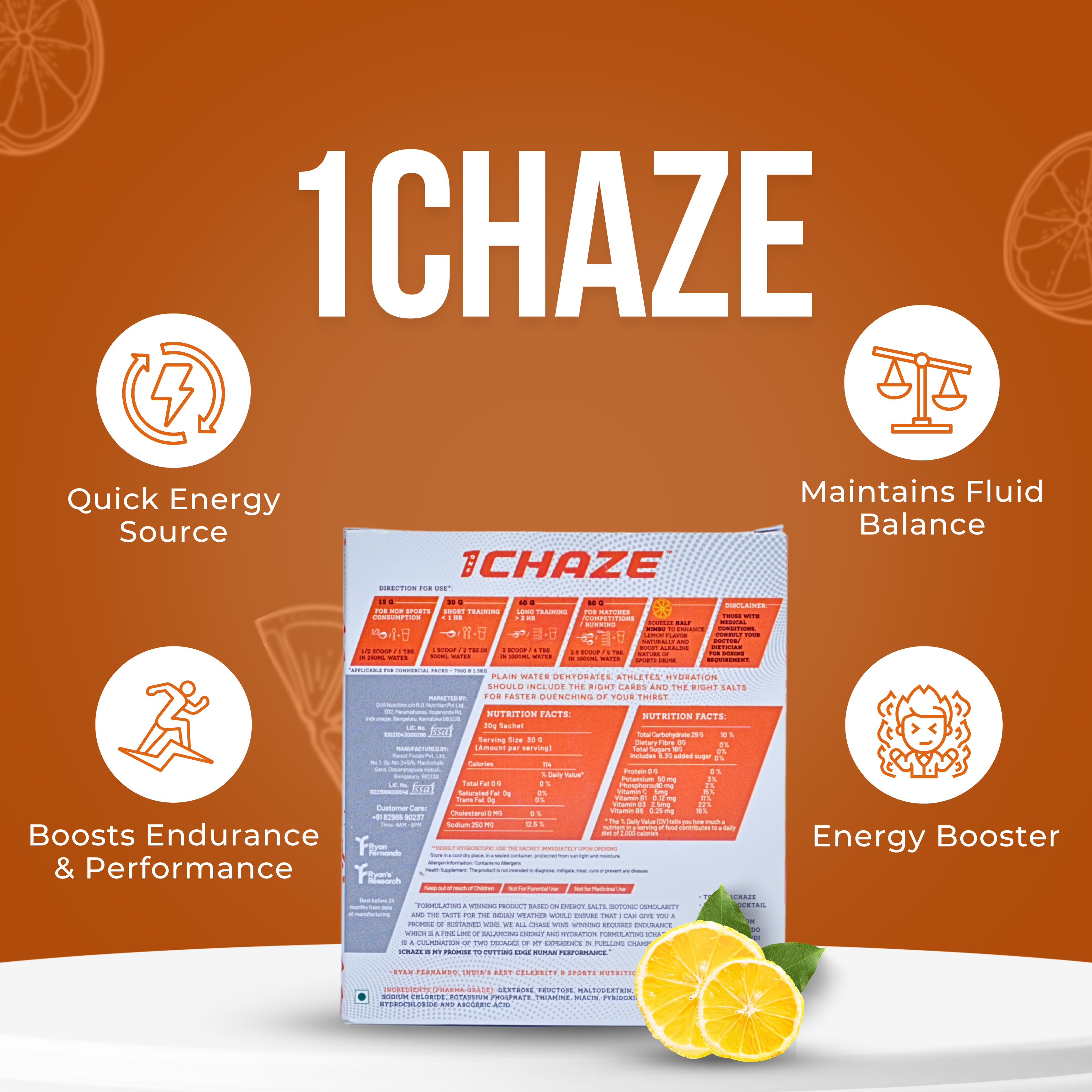 1CHAZE Isotonic Sports Drink traveller pack