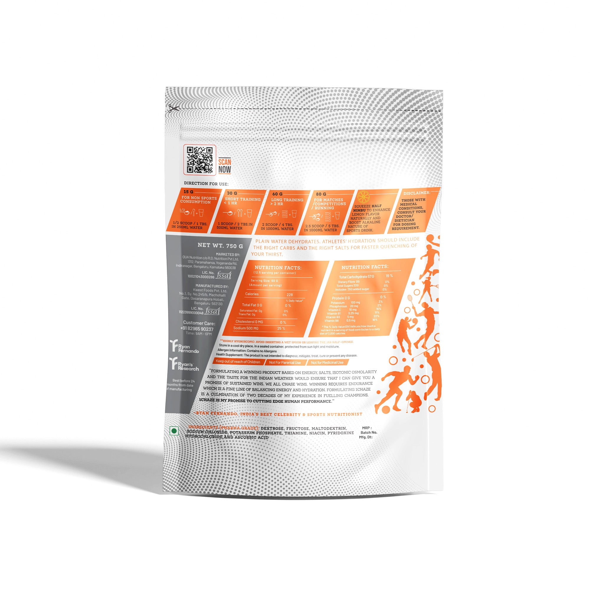 1CHAZE Isotonic Sports Drink 2kgs