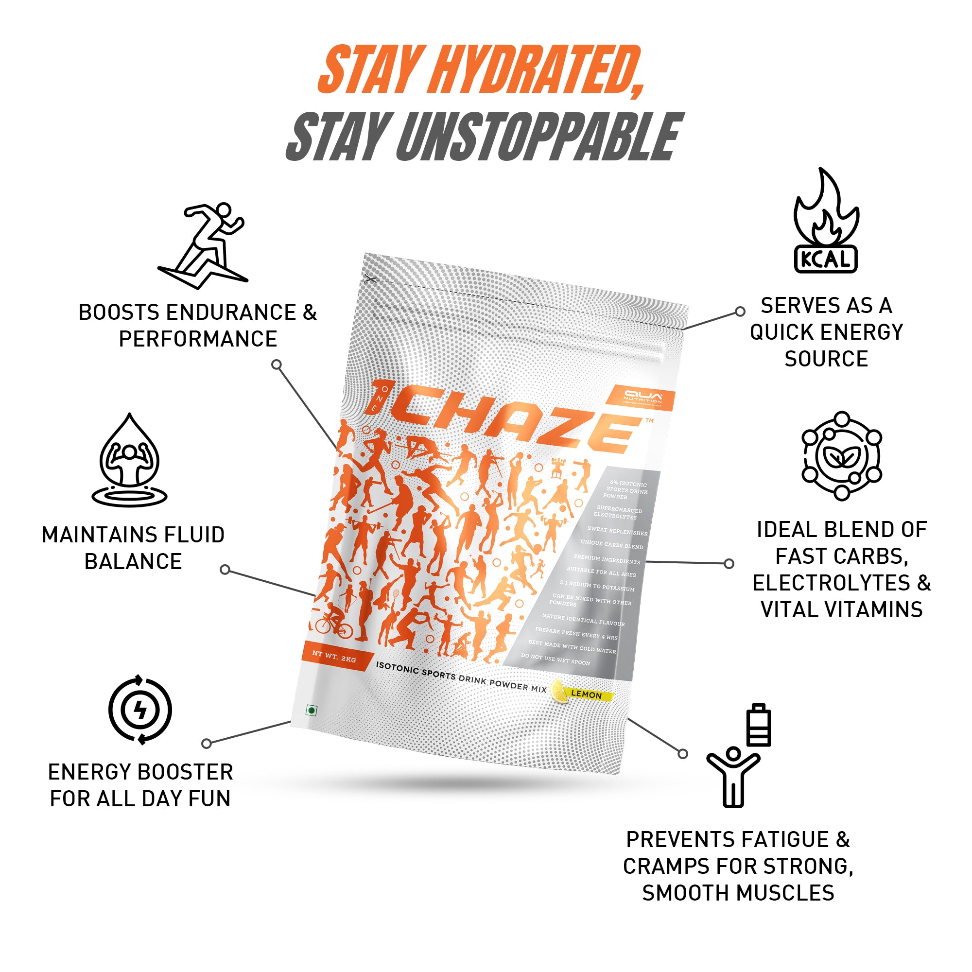 1CHAZE Isotonic Sports Drink 2kgs